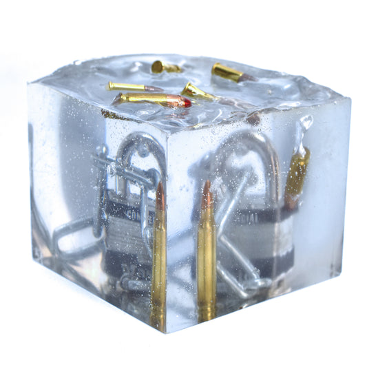Custom Acrylic Ammunition Display Block