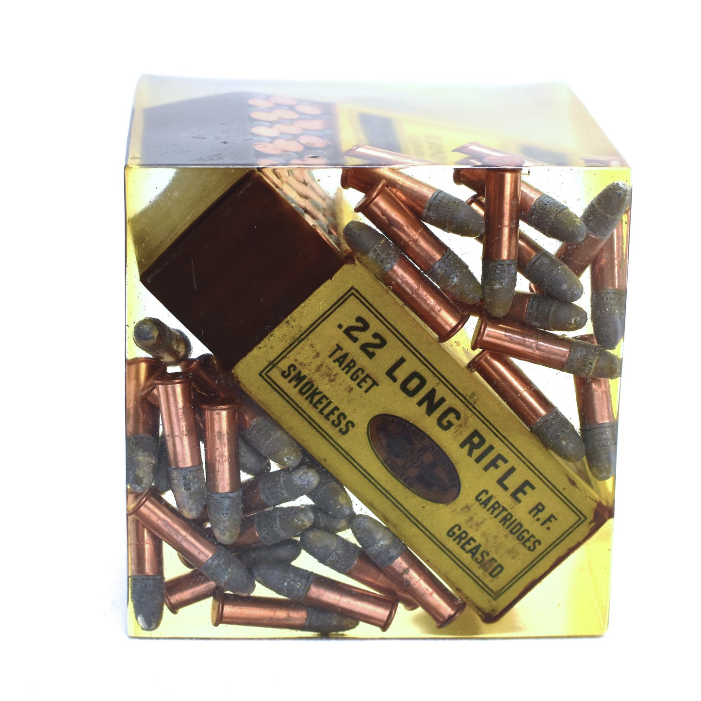 Custom Canadian .22LR Ammunition Acrylic Display Block