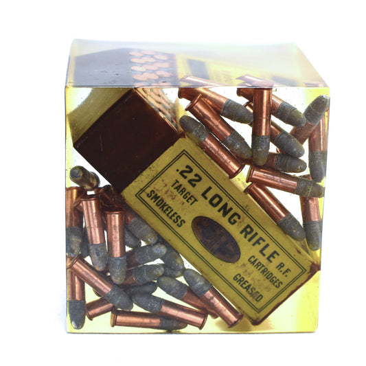 Custom Canadian .22LR Ammunition Acrylic Display Block
