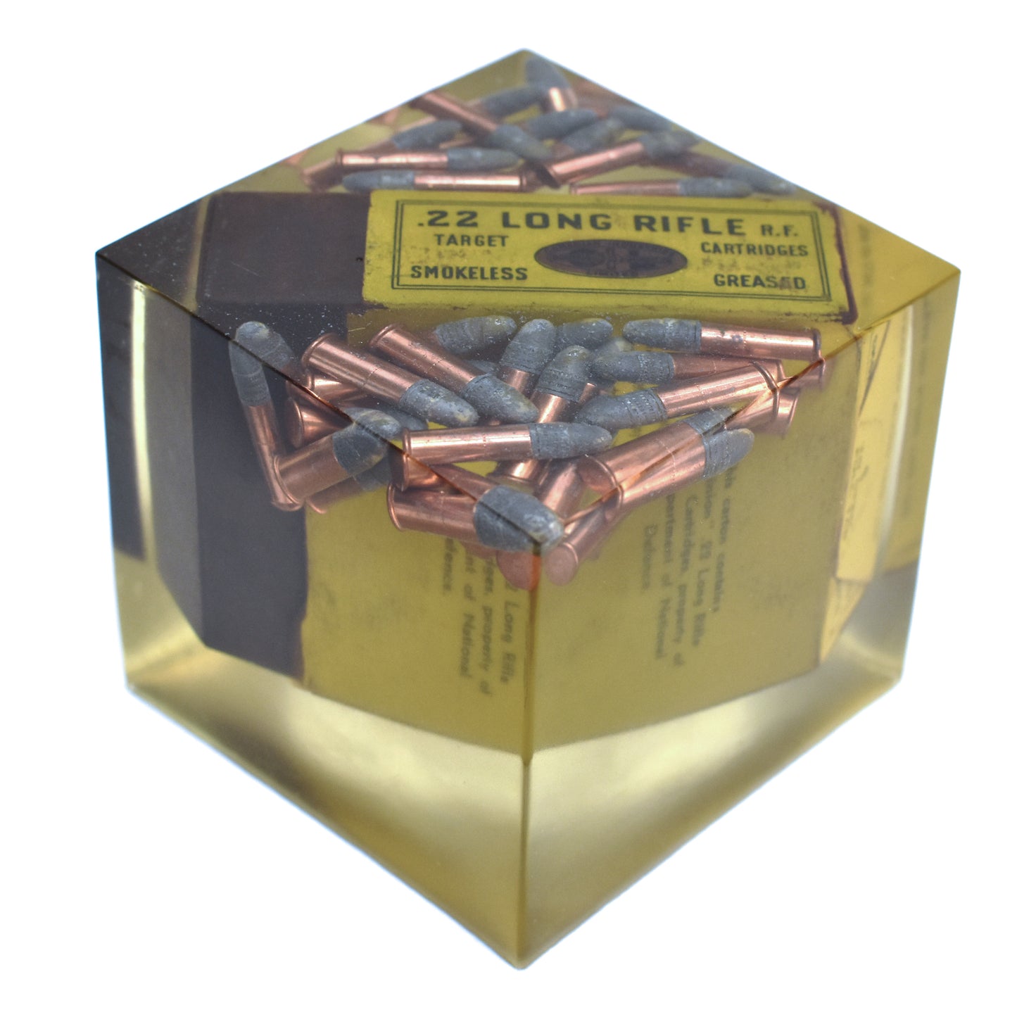Custom Canadian .22LR Ammunition Acrylic Display Block