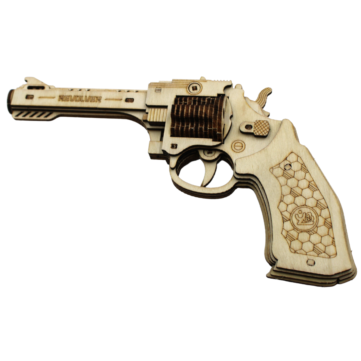 CampCo Revolver Wood Puzzle Gun