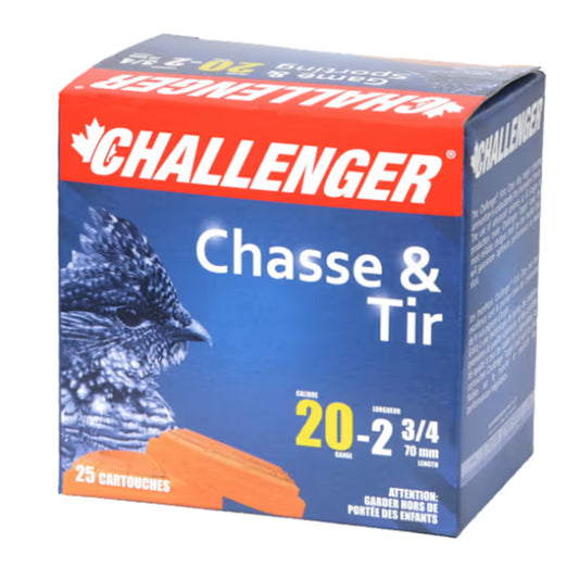 Challenger, 20 Gauge, 2-3/4", #8 Game & Sporting, 7/8 oz. (25 rnds)