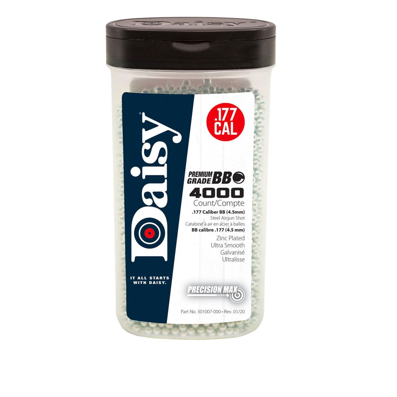 Daisy Premium Grade BBs - .177 Cal, 4000 Ct.