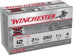 Winchester Super-X 2-3/4" #4, 1.5oz, 12 Gauge Turkey (10)
