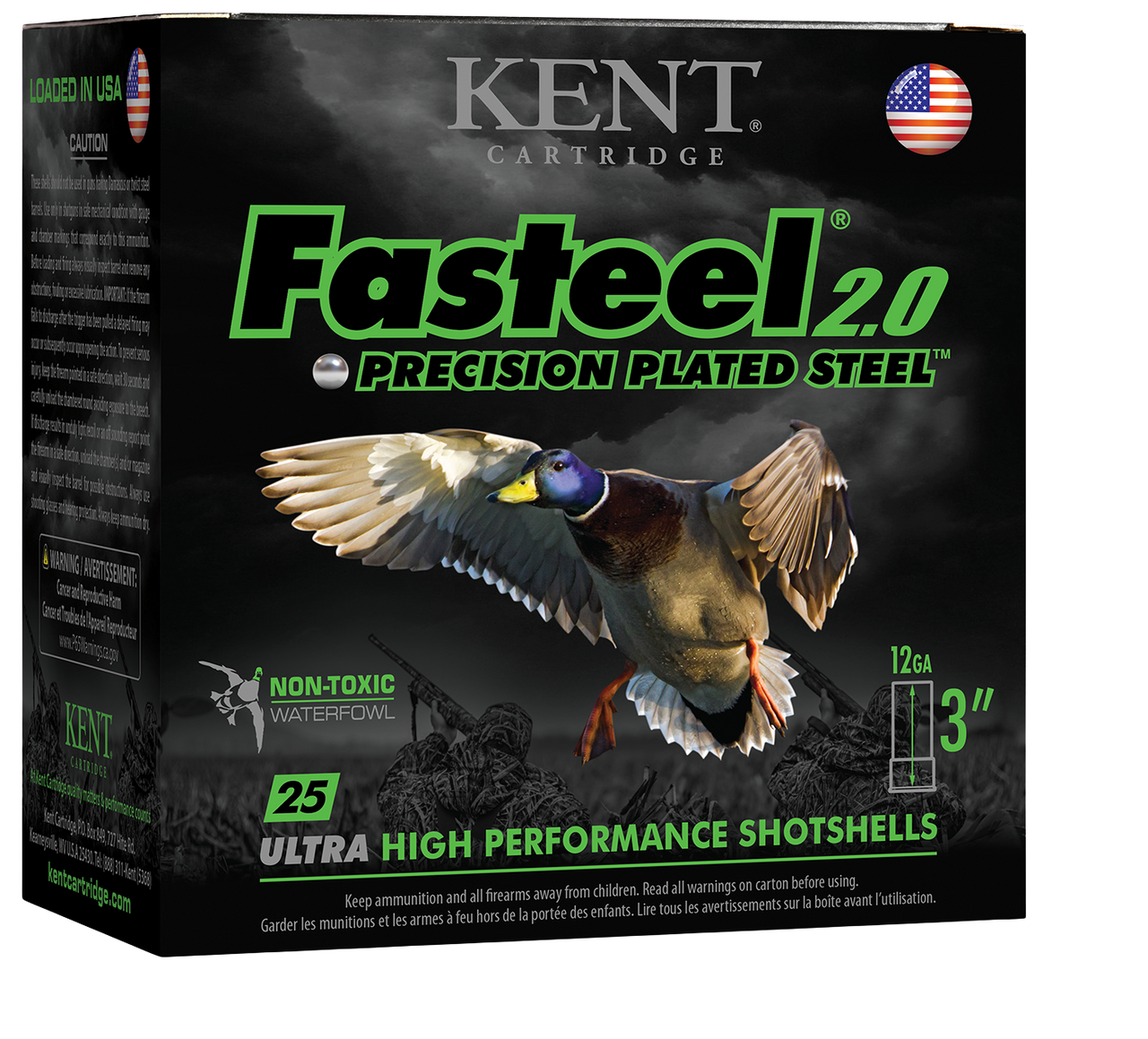 Kent Fasteel® 2.0 12GA 3" 1-1/4OZ, BB, - K123FS36-BB (25)