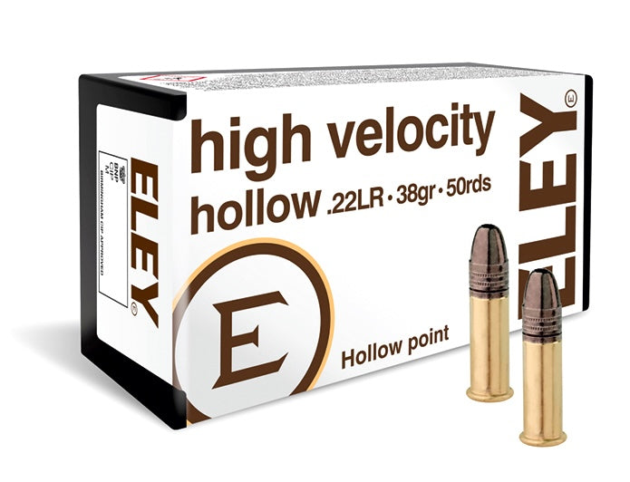 Eley High Velocity, .22 LR, HP, 38 gr. (50 rnds)