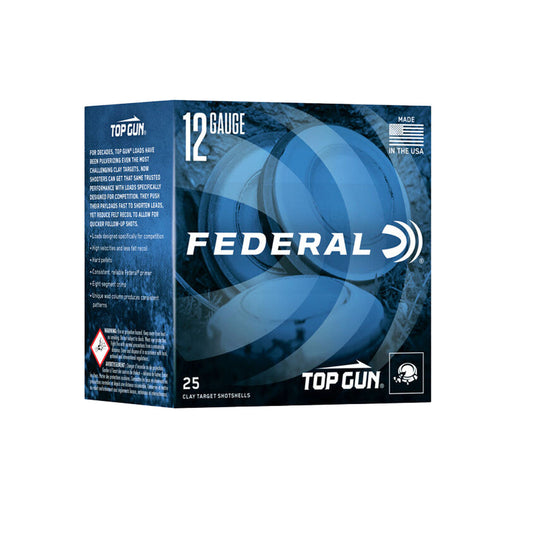 Federal Top Gun Sporting Clay Lead 12 Gauge, 2-3/4", 1oz, #8, 1330FPS