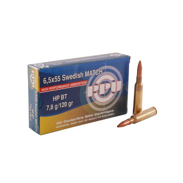 PRVI MATCH 6.5X55 Swedish HPBT 120GR 20Rnd