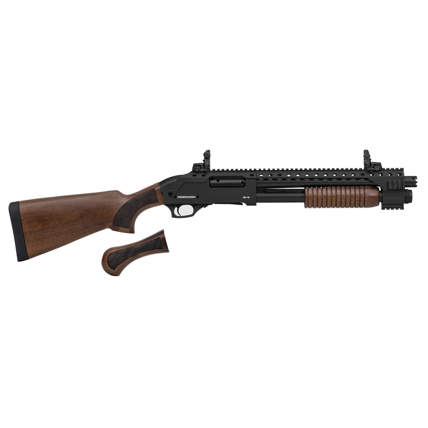 Federation Firearms GK-12 Black, Pump Action, 12 Gauge, 3" Chamber, 15" Barrel