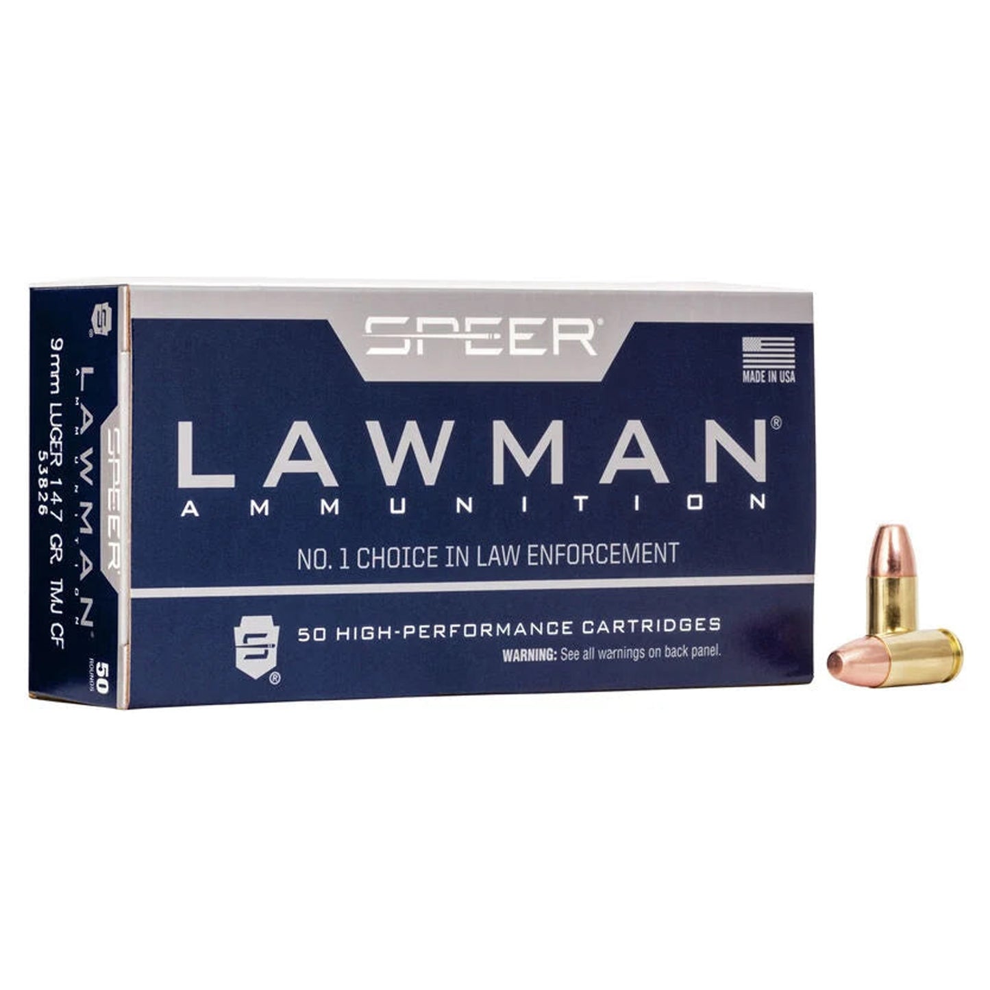 CCI Lawman, 9mm Luger, TMJ, 124 gr. (50 rnds)