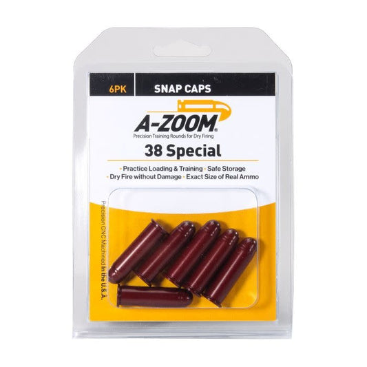 A-ZOOM 38 SPL SNAP CAPS 6/PKG