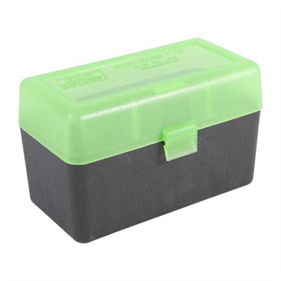 MTM Flip Top 50rd Large Rifle Ammo Case - Green