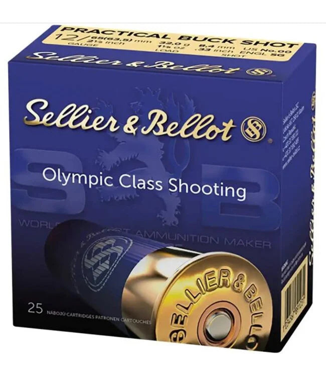 S & B 12 ga. 2-5/8″  SPORT 00 BUCK (PRACTICAL)