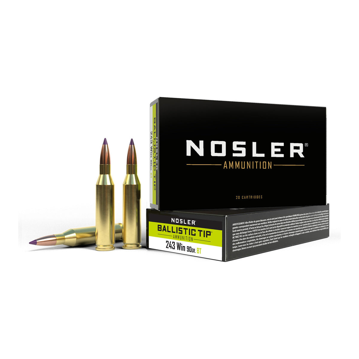 Nosler .243 Winchester, 90Gr Ballistic Tip