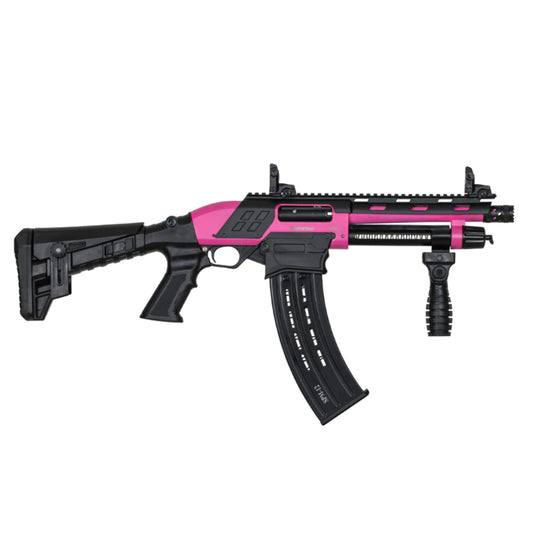 Federation Firearms SPM-12, Pump Action, 12 Gauge, 3" Chamber, 9" Barrel, Pink