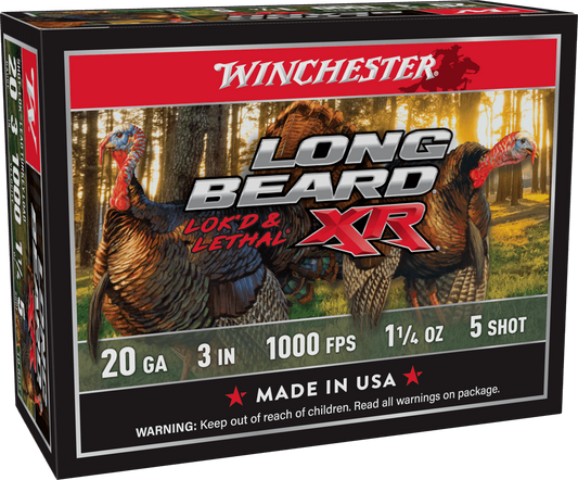 LONG BEARD XR 20 GA 3" 1.1/4 OZ #5 SHOT