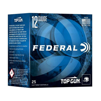 Federal Top Gun, 12 Gauge, 8 Shot, 2-3/4 in, 1 oz, 1250 fps