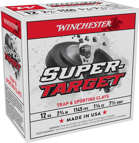 SUPER-X SUPER TARGET 12 GA. 2.75" 1.1/8OZ. #7 1/2