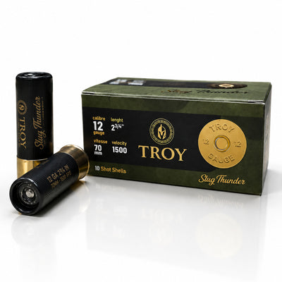 Troy Ammunition 2-3/4" 12GA, 1oz, Slug, 1500fps, 10Rds