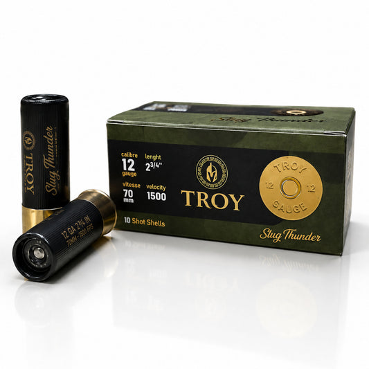 Troy Ammunition 2-3/4" 12GA, 1oz, Slug, 1500fps, 10Rds