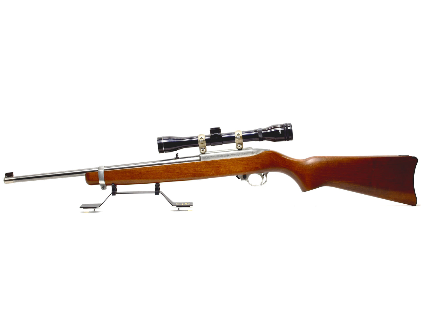 Ruger 10/22, Wood, Stainless, .22LR, 19" w/ Tasco 4x32 Scope