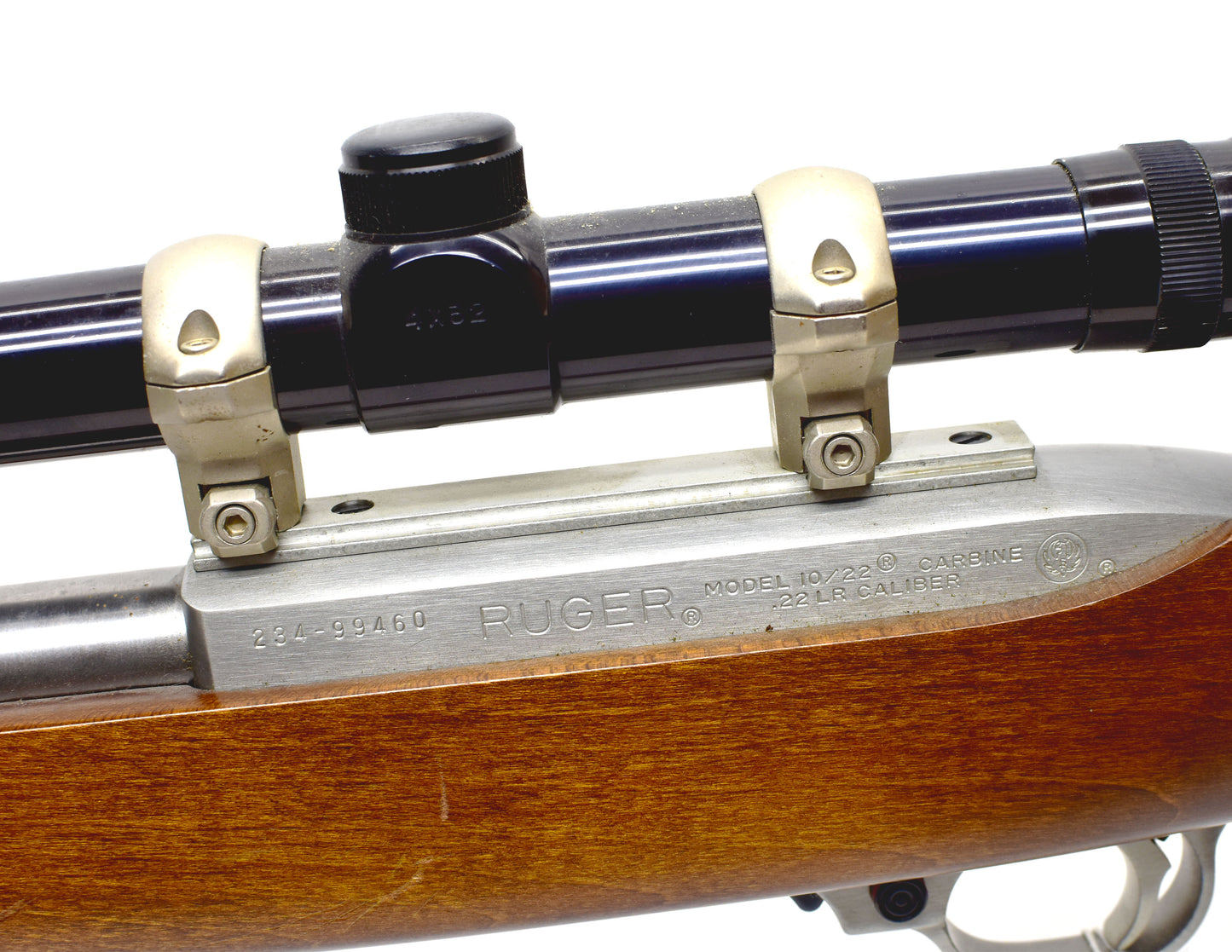 Ruger 10/22, Wood, Stainless, .22LR, 19" w/ Tasco 4x32 Scope