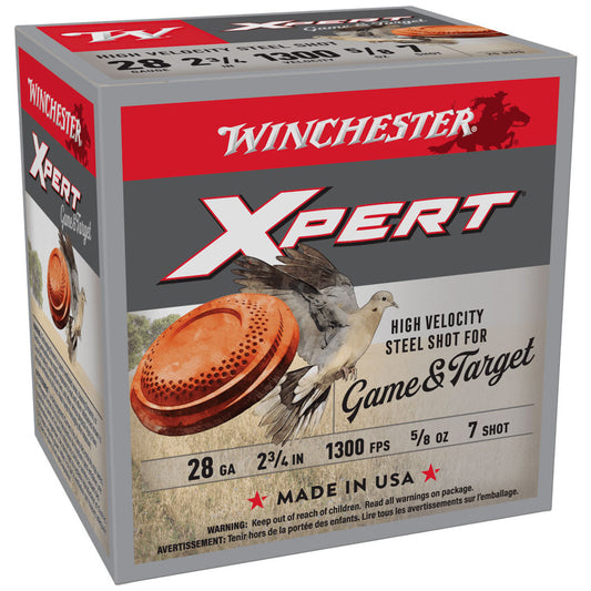 Winchester Xpert Game/Target Steel Shot 28 Gauge 2-3/4" 1300FPS 5/8oz #7